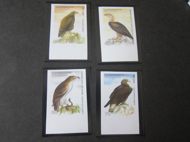 Georgia 2007 Sc 416-9 imperf. Bird set MNH