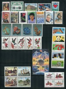 1992 U.S. COMMEMORATIVE YEAR SET FROM YEAR BOOK MNH