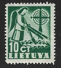 Lithuania #318, Angel, M-NH*-