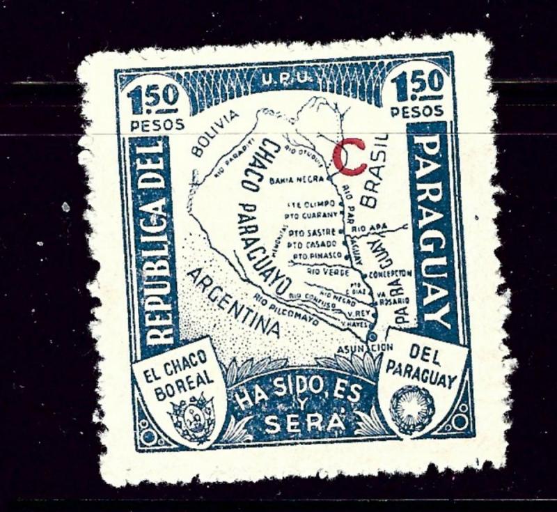Paraguay L36 MLH 1936 overprint