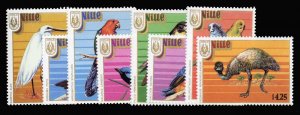 Niue #522-529 Cat$35.20, 1986 Birds, complete set, never hinged