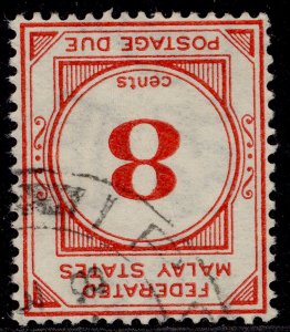 MALAYSIA - Federated Malay GV SG D4w, 8c red, FINE USED. Cat £18.