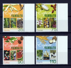 Vanuatu 781-784 MNH Exports Industry Cacao Coffee Vanilla ZAYIX 0624S0165