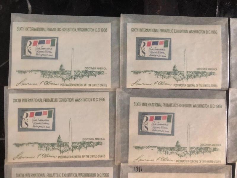 18 USA 6th INTER PHILATELIC EXHIBITION Souvenir Sheets SS 1966 5 CENT MINT MXE 