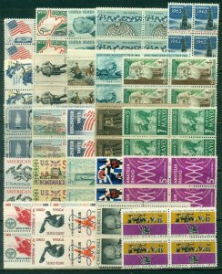 25 DIFFERENT SPECIFIC 5-CENT BLOCKS OF 4, MINT, OG, NH, GREAT PRICE! (13)