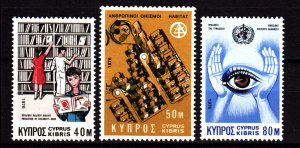 Cyprus 468-70 mnh set