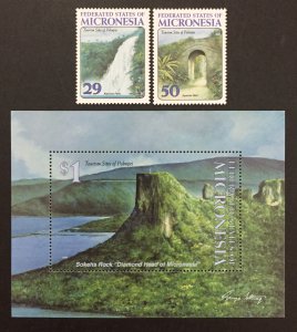 Micronesia 1993 #179-81, Tourist Attractions, MNH.