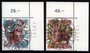 Switzerland 777-778 used stamps superb cancels EUROPA CEPT 1986