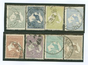 Australia  #45-50a/51b/52 Used Single