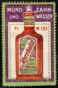 Vintage Germany Poster Stamp Myrrholin Mouth & Dental Water