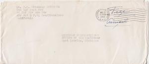 United States Korean War Soldier's Free Mail 1953 U.S. Army Postal Service A....