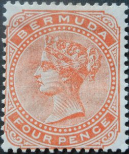 Bermuda 1880 Four Pence SG 20 mint