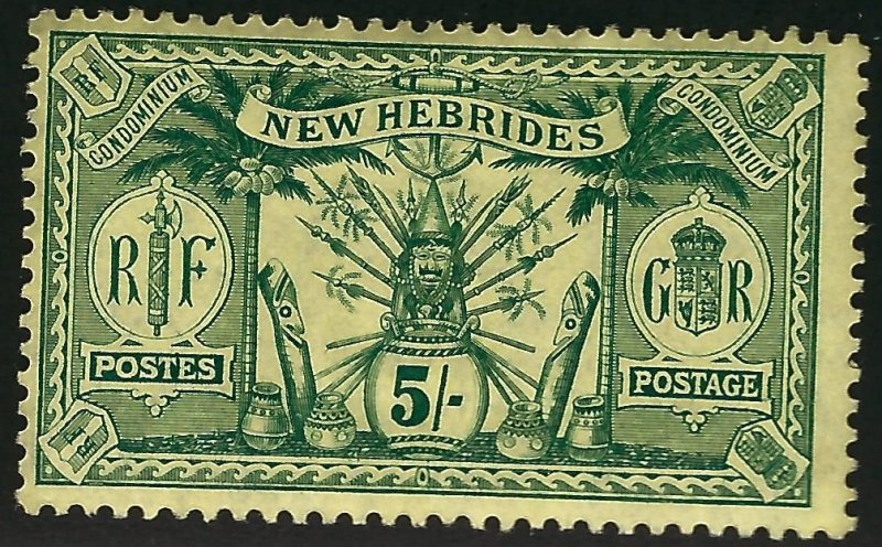 British New Hebrides Sc#25 Unused F-VF SCV$40...Colonies are Hot!