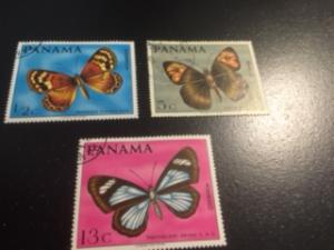 Panama sc 483,D,E uhr Butterfly