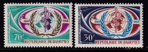 Dahomey 250-251 WHO MNH VF