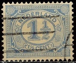 Netherlands; 1908: Sc. # 57: Used Single Stamp