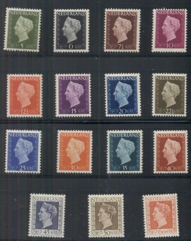 NETHERLANDS #286-300, Complete set, og, NH, Scott $118.00