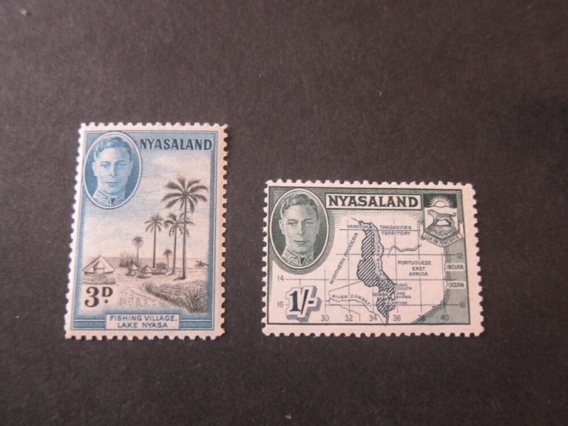 Nyasaland 1945 Sc 72,76 MH