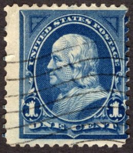 1895, US 1c, Franklin, Used, Sc 264