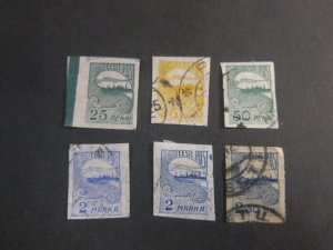 Estonia 1920 Sc 39-40,42,44-6 FU