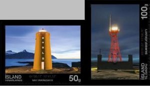 Iceland Island Istande 2013 Lighthouses set of 2 stamps MNH