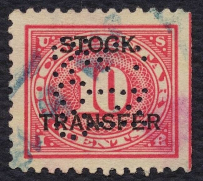 #RD5 10c Stock Transfer, Used [9] **ANY 5=FREE SHIPPING**