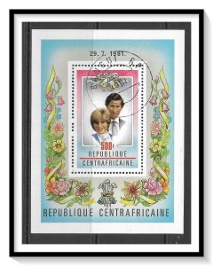 Central African Republic #461 Royal Wedding Souvenir Sheet CTO