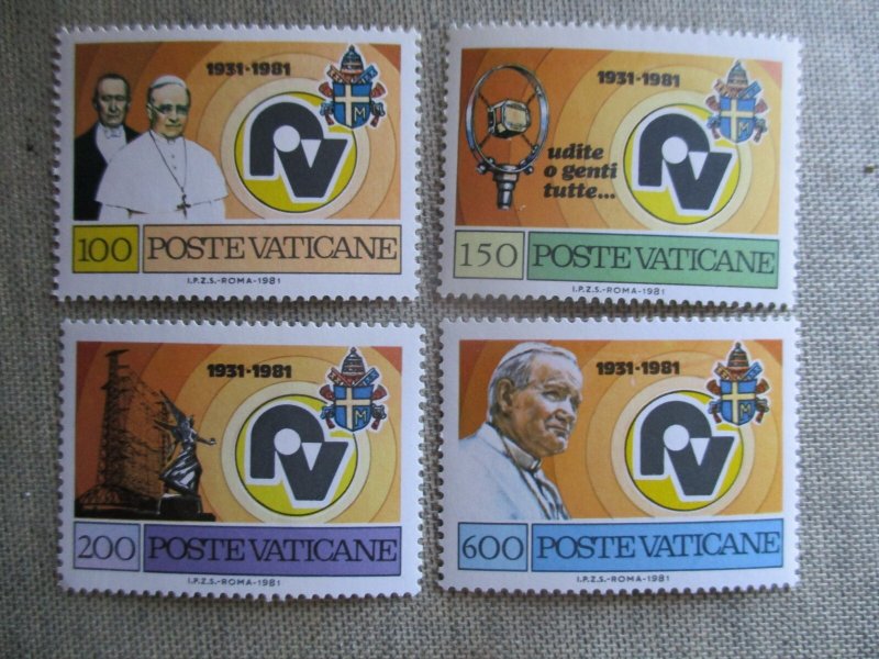 Vatican City,Scott# 681-684,MNH