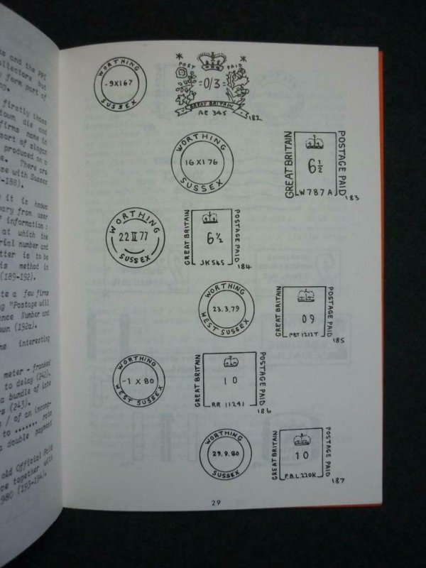 POSTMARKS OF WORTHING 1806-1981 by JOHN HOBBS