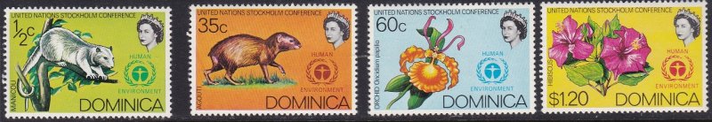 Dominica 1972 Scott # 337-340a Protected Species MNH