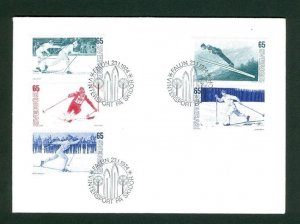 Sweden. 1974 FDC. World Ski Championship In Falun.  Engraver Jakus, Franzen