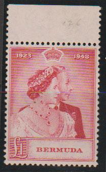 Bermuda SG 126 Mint UnHinged  margin copy  very light mar...