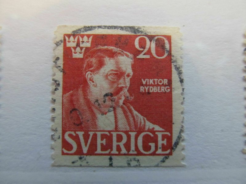 Sweden Sweden Sverige Sweden 1945 Rydberg 20o perf 121⁄2 fine green used A13P41F89-