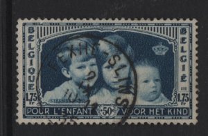 Belgium    #B165  used   1935 princes and princess 1.75fr