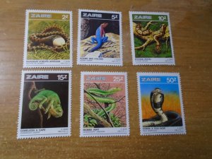 Zaire  #  1231-36   MNH