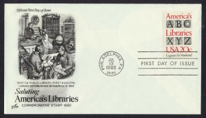 #2015 20c America's Libraries, Art Craft FDC **ANY 5=FREE SHIPPING**