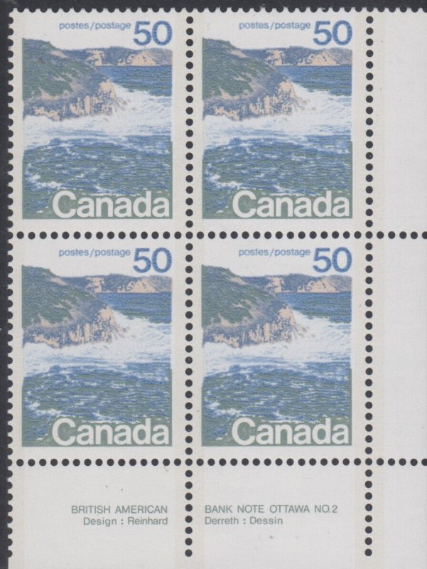 Canada UNITRADE MNH  #  598a   LR  Plate 2   Corner Block