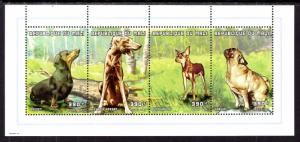 Mali 976 Dogs Souvenir Sheet MNH VF