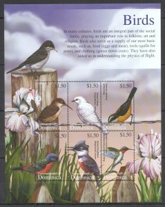 Ss0081 Dominica Birds Fauna 1Kb Mnh