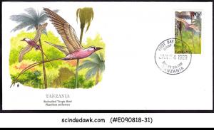 TANZANIA - 1989 RED-TAILED TROPIC BIRD / BIRDS - FDC
