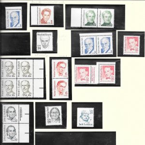 My Page #597 - Page of MNH Great Americans Series Collection / Lot