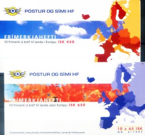 Europe 1997. 2 booklets.