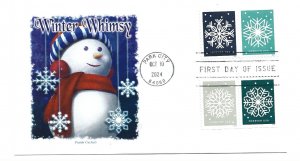 5948-51 Winter Whimsy Panda, FDC