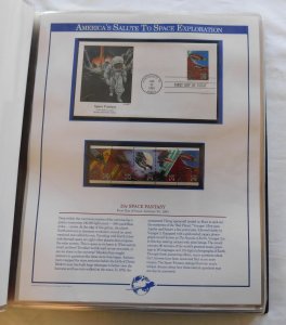 America's Salute to Space Exploration, Fleetwood First Day Covers w/ Min...