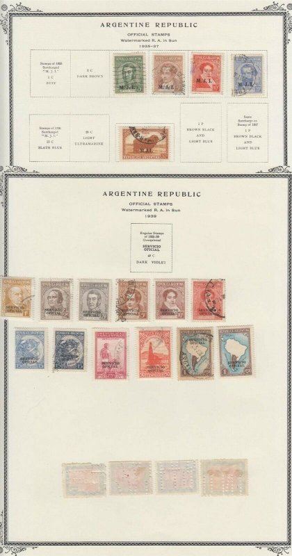 Argentina Officials Collection, 1884-1940