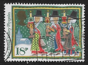 Great Britain #1164 18p Christmas -  Kings Tanad Valley Plygain ~ Used