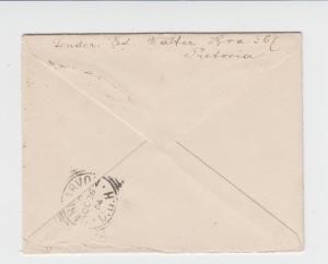 TRANSVAAL 1904 1d ENVELOPE PRETORIA  TO CARNARVON (SEE BELOW)