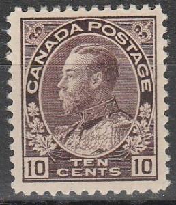 Canada #116 F-VF Unused  CV $275.00  (A7573)