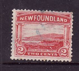 Newfoundland- Sc#132-used 2c South West Arm Trinity-id#465-1923-4-