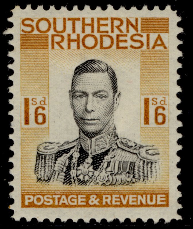 SOUTHERN RHODESIA GVI SG49, 1s 6d black & orange-yellow, M MINT. Cat £18.